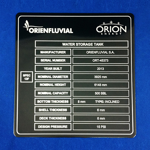 Placa de Aluminio para exterior