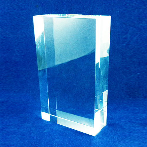 Placa de Cristal 17x10x4cm